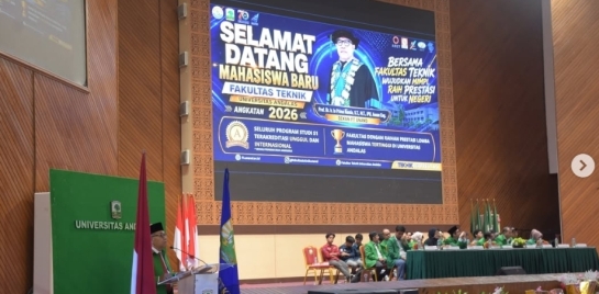 Fakultas Teknik Universitas Andalas Gelar BAKTI Mahasiswa Baru 2026 dan Pertemuan Orang Tua