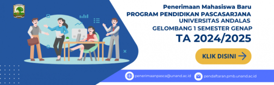 Fakultas Teknik Unand Membuka Pendaftaran Mahasiswa Baru Program Magister (S2) dan Doktoral (S3) Semester Genap 2024/2025