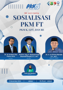 Sosialisasi PKM Fakultas Teknik Unand 2025: Dorong Mahasiswa Berinovasi melalui PKM Kewirausahaan, Gagasan Futuristik Terkini, dan Riset Eksperimental